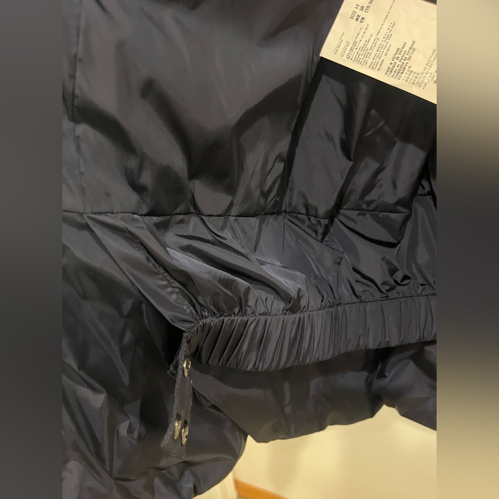 Miu Miu Down Puffer Jacket Coat In Black Size It … - image 6